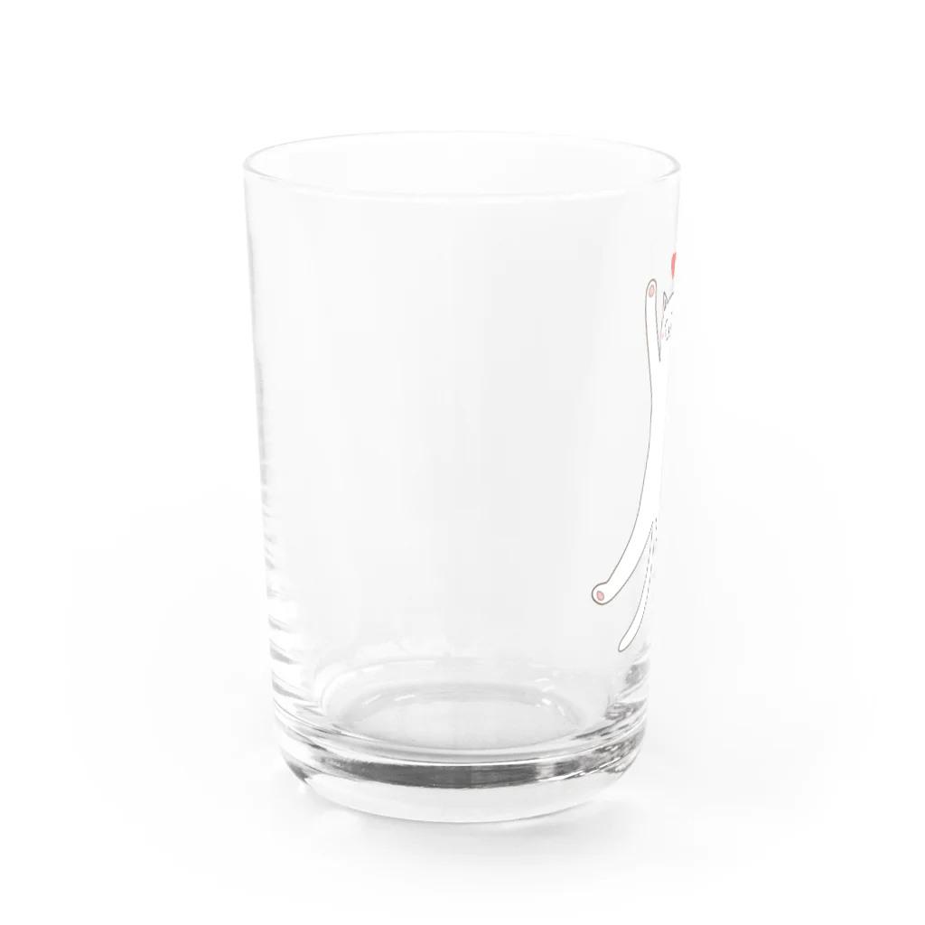 AROMA☆LOVELYのSTRETCHING CAT Water Glass :left