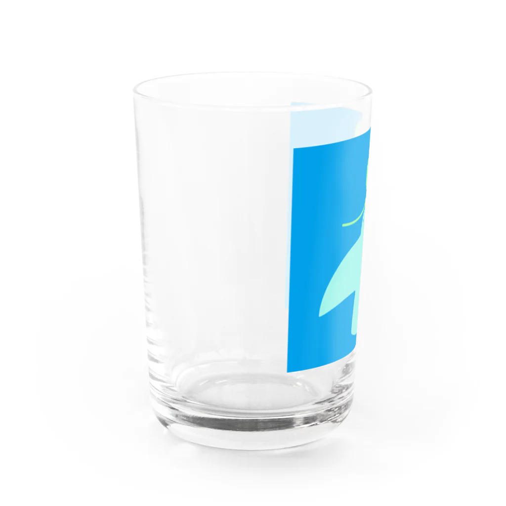 AROMA☆LOVELYのクローバーを運ぶ鳥 Water Glass :left