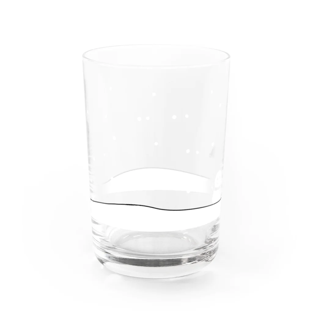 つちのこ堂の冬の女の子 Water Glass :left