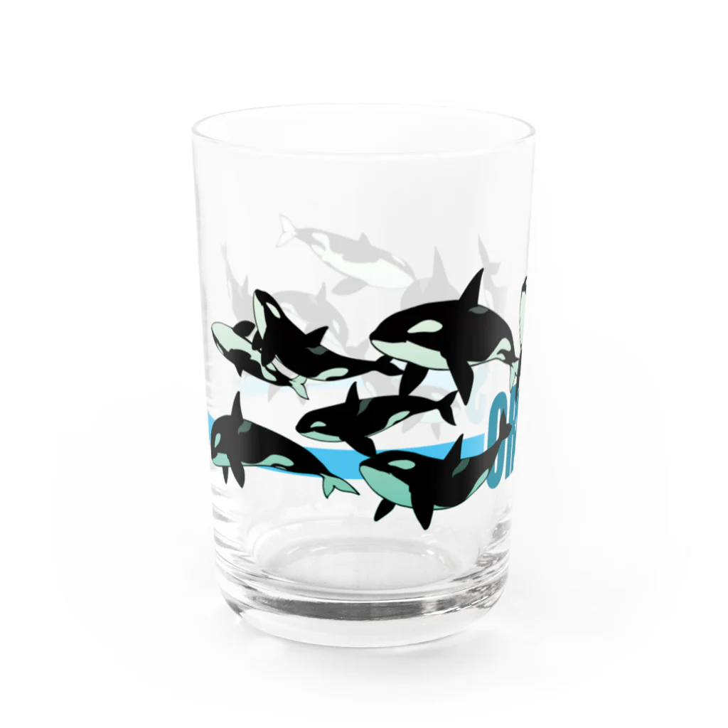 SHIZRUのSUZURIのシャチ（女子会） Water Glass :left