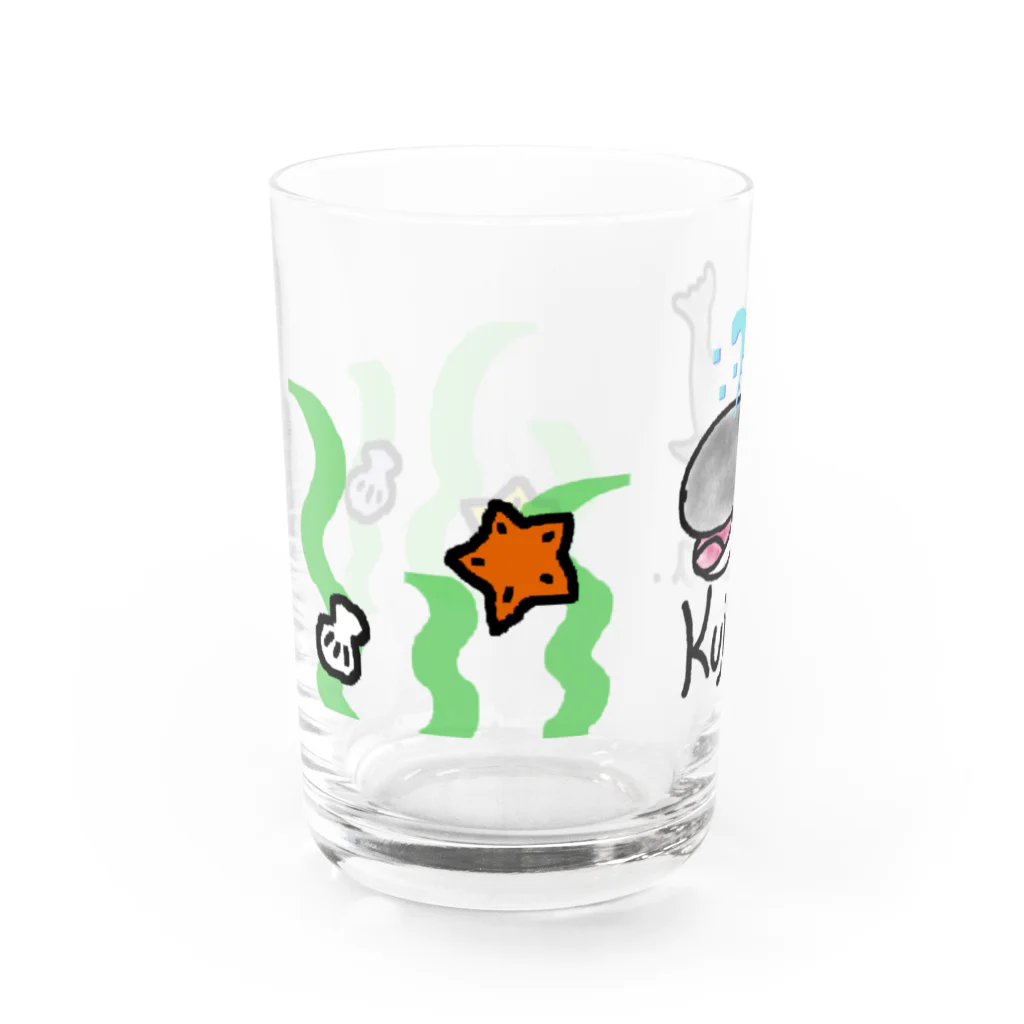 ぱくまる水産のくじら Water Glass :left