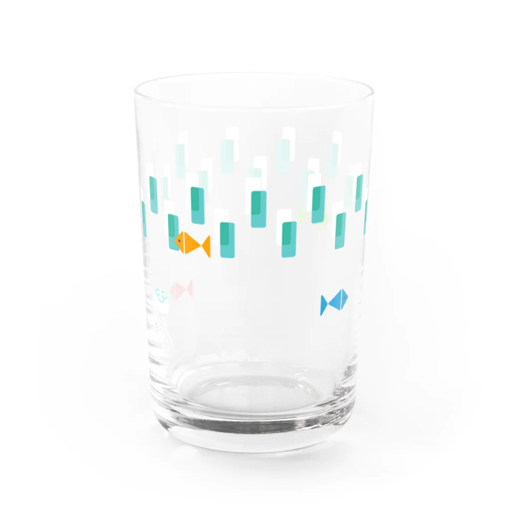 月山のみずをおよぐ Water Glass :left