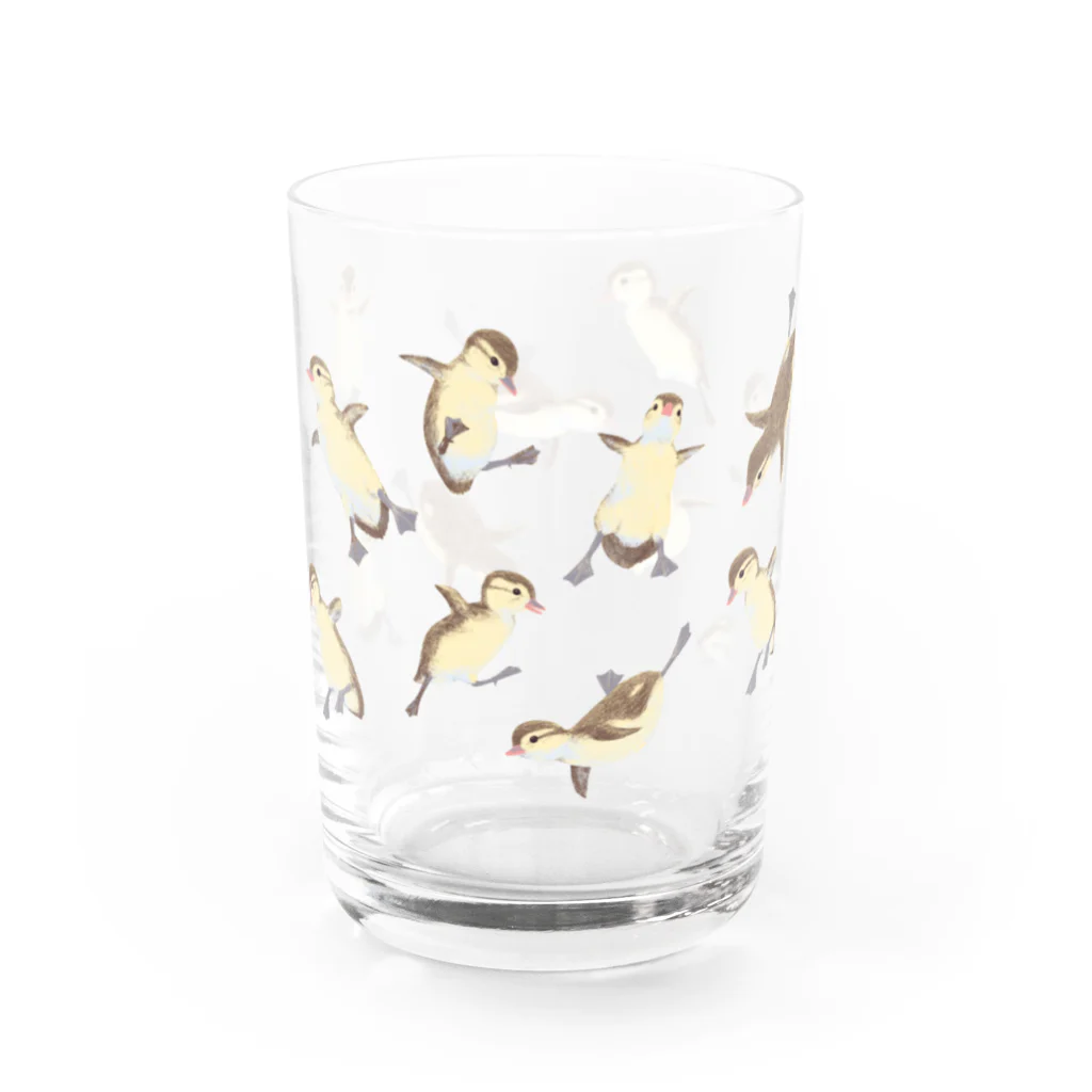 piro piro piccoloのjumping duckling Water Glass :left