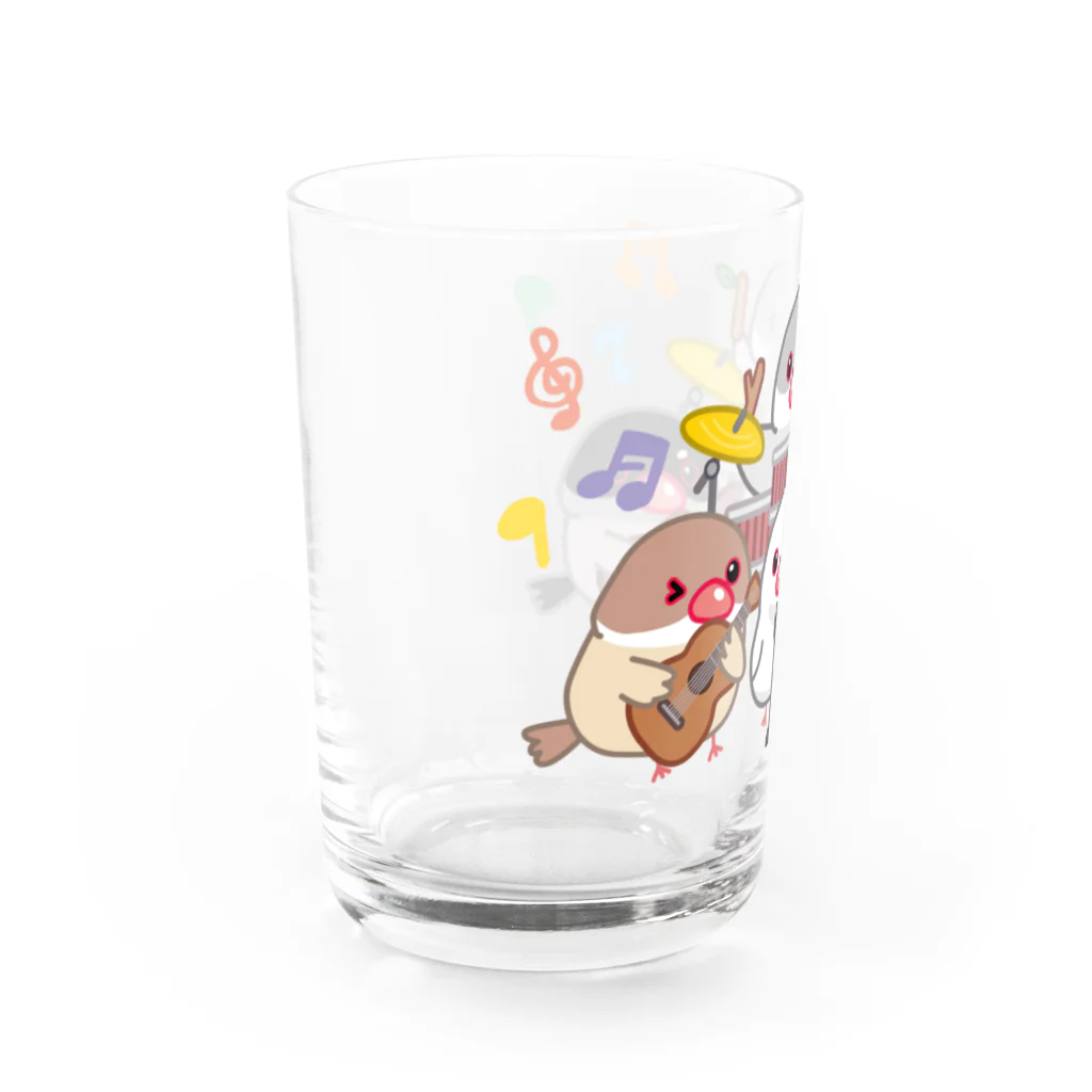 ぽぽりす@ぶんちょ組のぶんちょBAND Water Glass :left