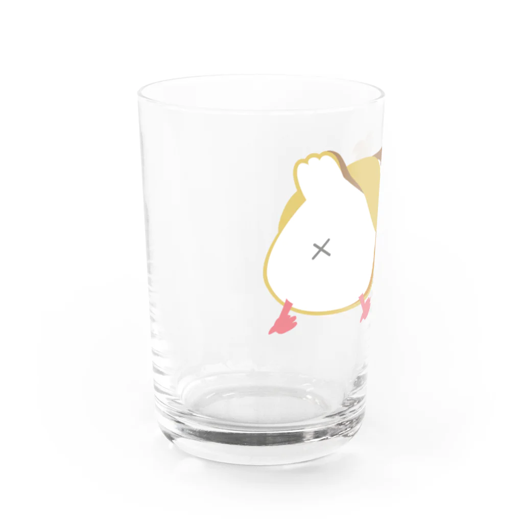 ぽぽりす@ぶんちょ組のおちりぶんちょ（シナモン） Water Glass :left