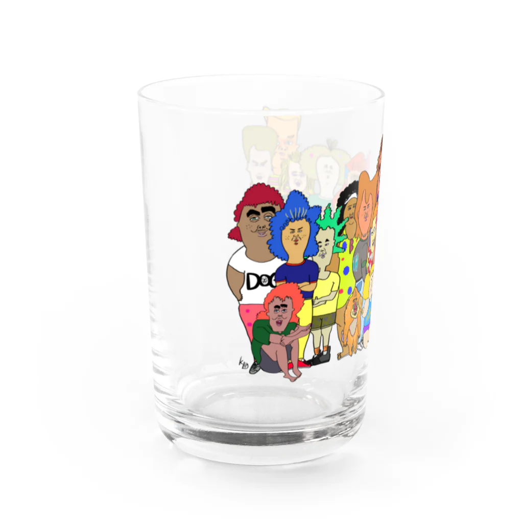 あとりえ からじくぇーのオールスター Water Glass :left