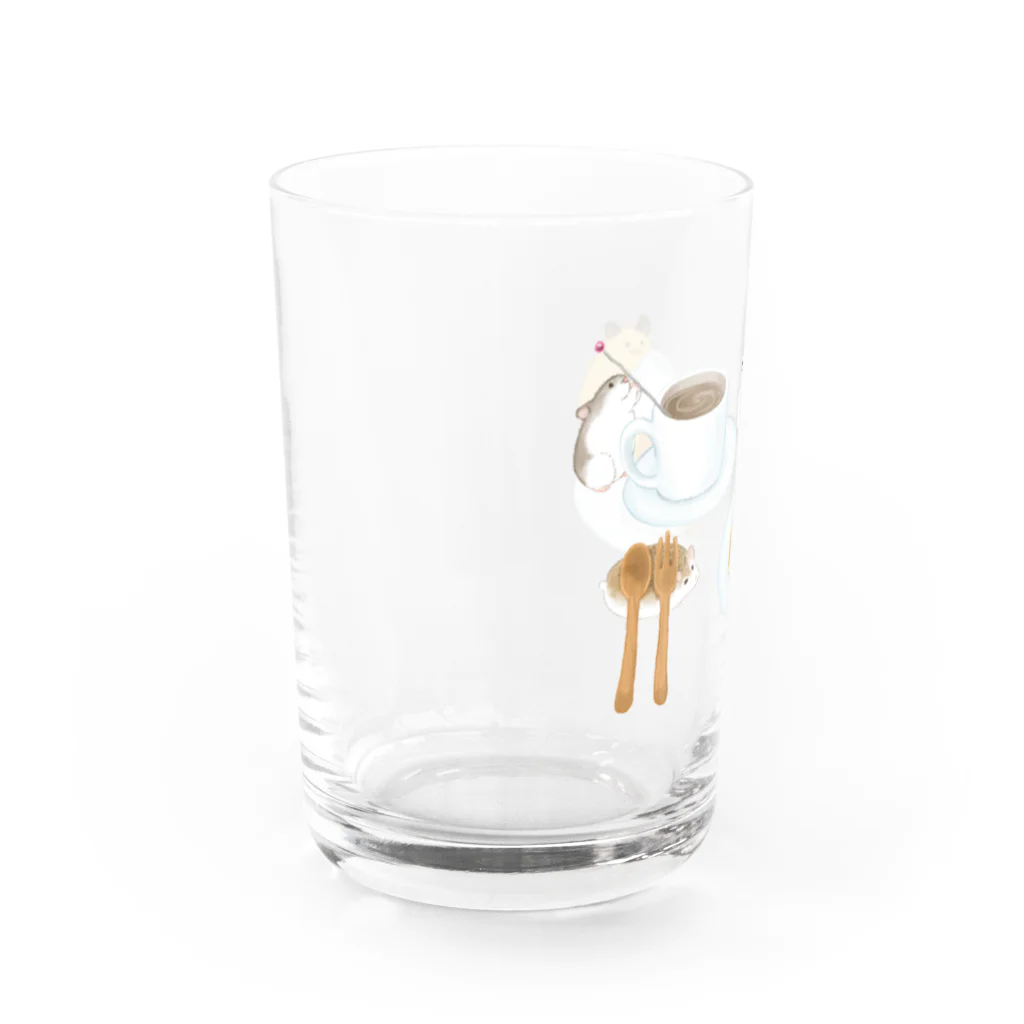 栞子のはむちゃんカフェ Water Glass :left