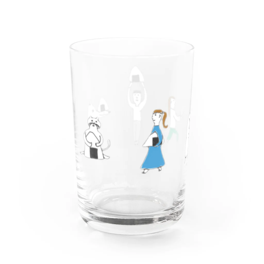 室井雑貨屋のおにぎり Water Glass :left