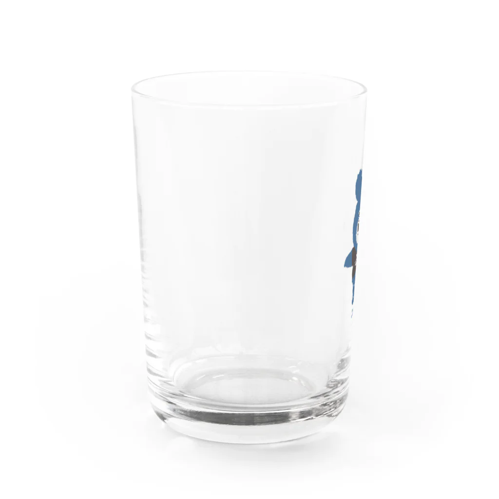りのくまちゃんのCLASSIC BLUEりのくまちゃん Water Glass :left