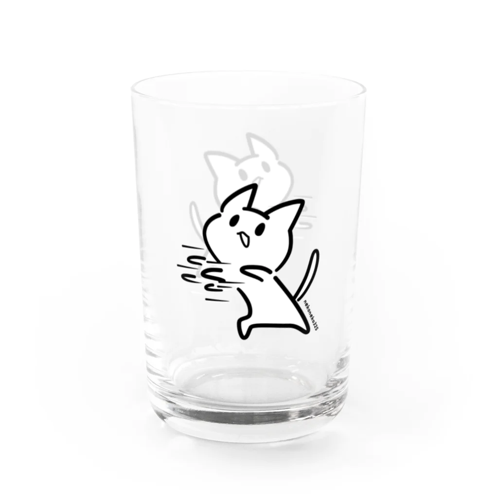 nekoneko325のねこパンチ Water Glass :left