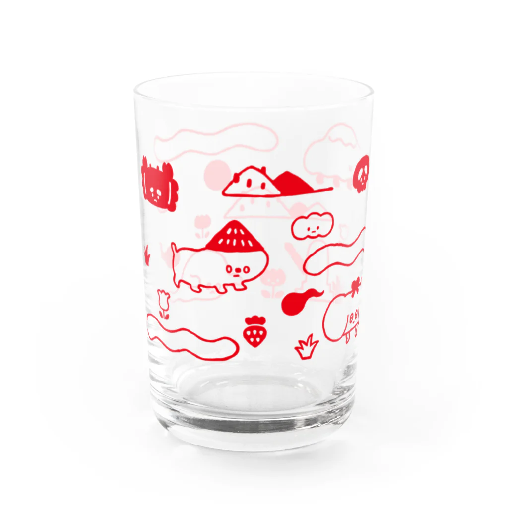 SHOP味み suzuri店のおそろし村 Water Glass :left