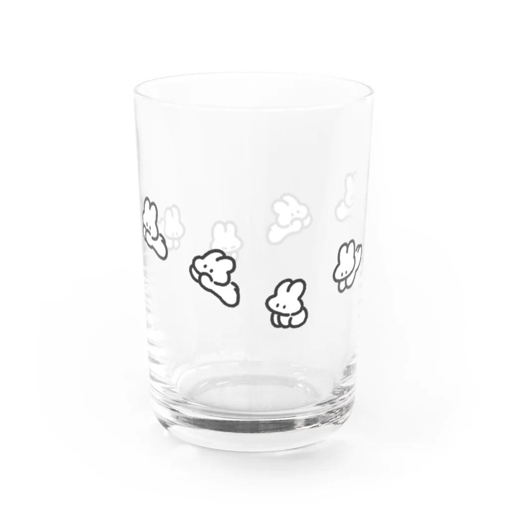 みずしままゆこのぴょんぴょんうさちゃん(ぺっとのうさ) Water Glass :left