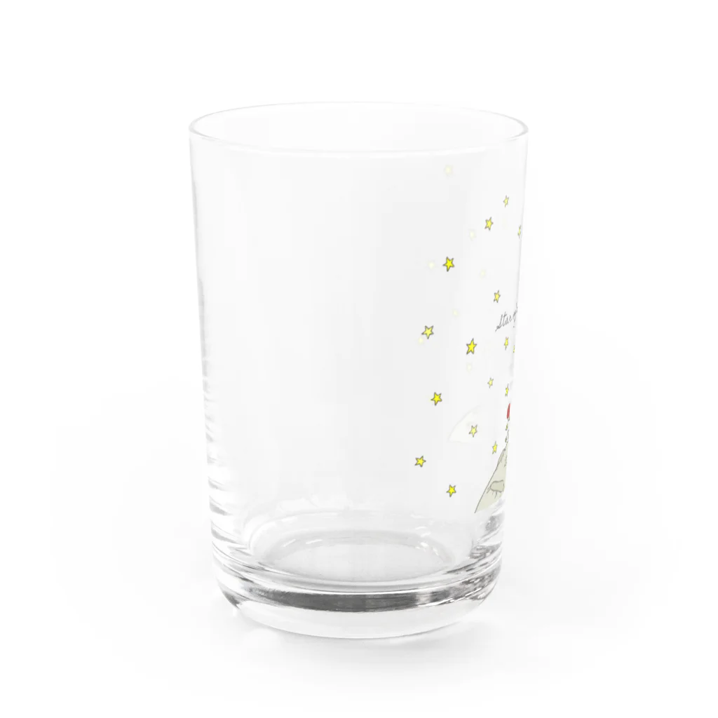 もふもふひつじ 憩いの広場の星を旅するひつじ Water Glass :left