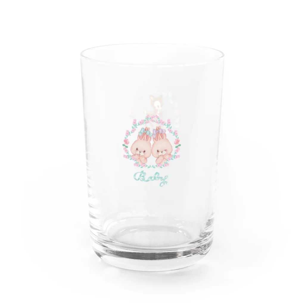 らくだのバレエうさぎ Water Glass :left