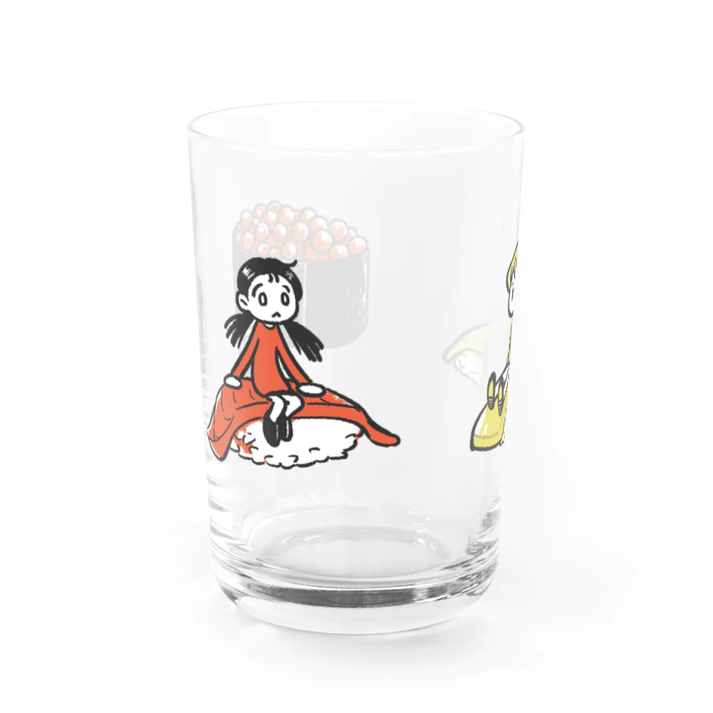 もなかのお寿司ライダーズ No.1 Water Glass :left
