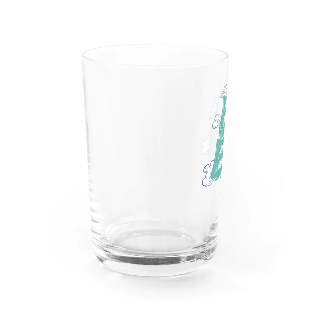 hashi96の日田くん　ブルー Water Glass :left