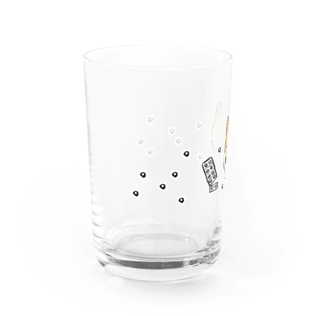 ダムるしの良薬口苦ド Water Glass :left