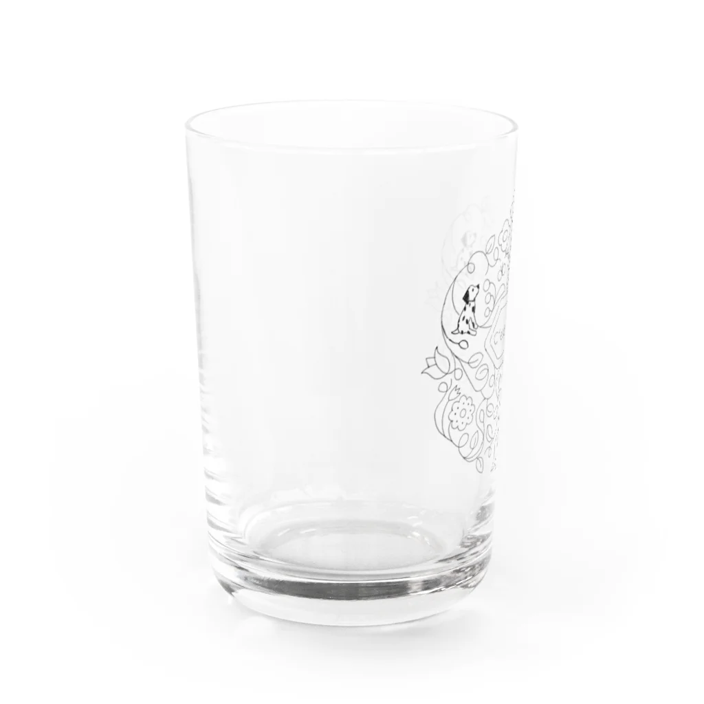 アンナとラパンのセ・ラヴィ（ダルメシアン） Water Glass :left