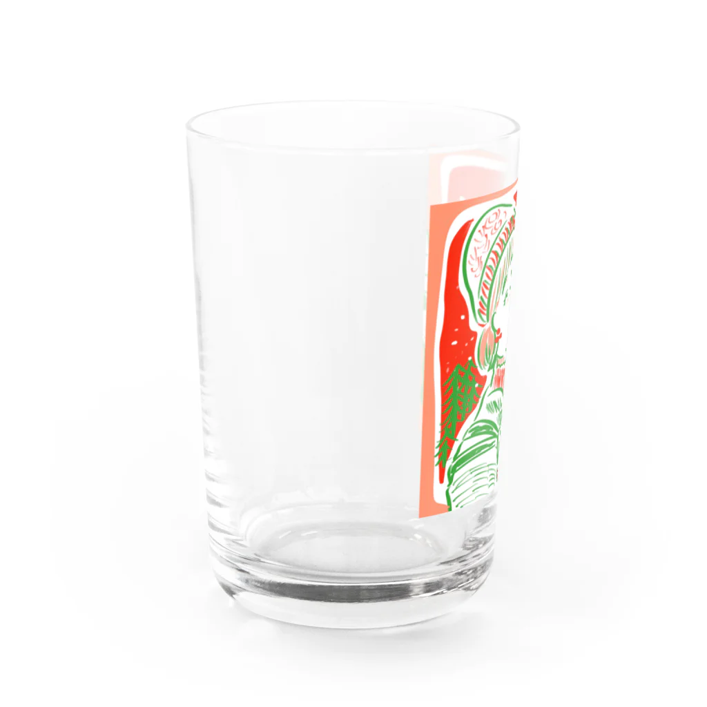 まーちゃんのクリスマスちゃん Water Glass :left