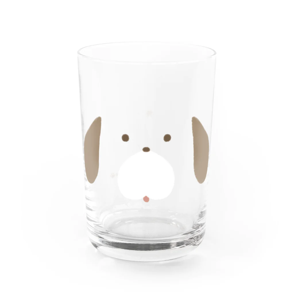 いぬのミルクティー入れてワン Water Glass :left