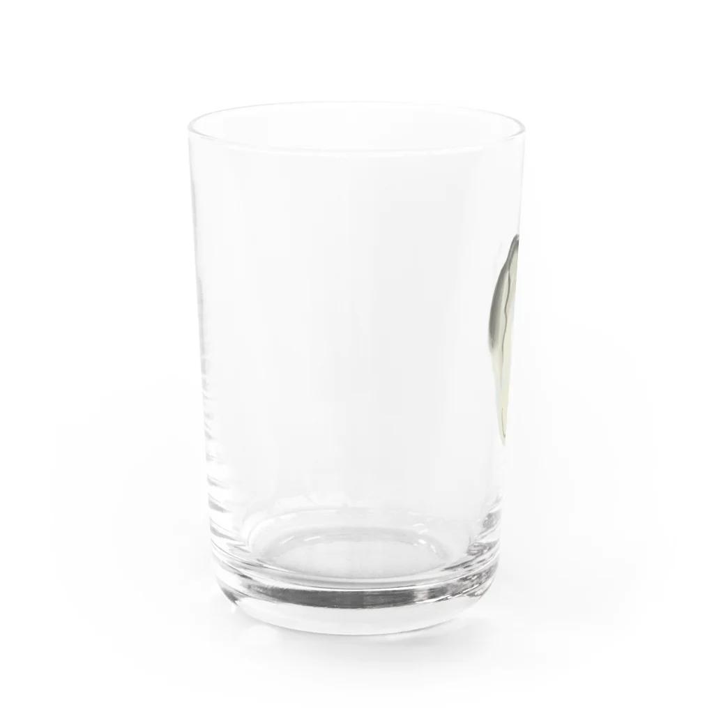 絵を描くサンマの海のミルク Water Glass :left