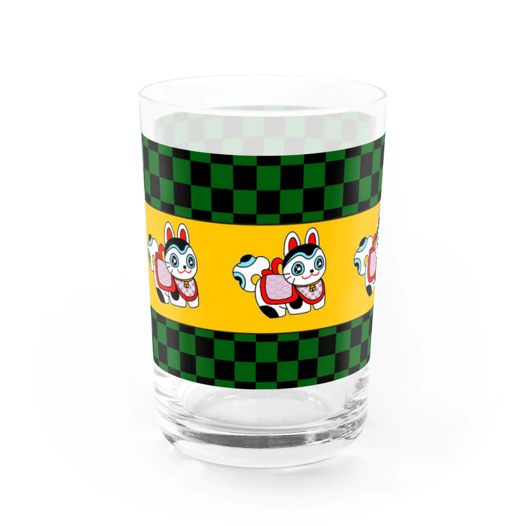 ヒロミンゴフラミンゴの狛犬くん Water Glass :left