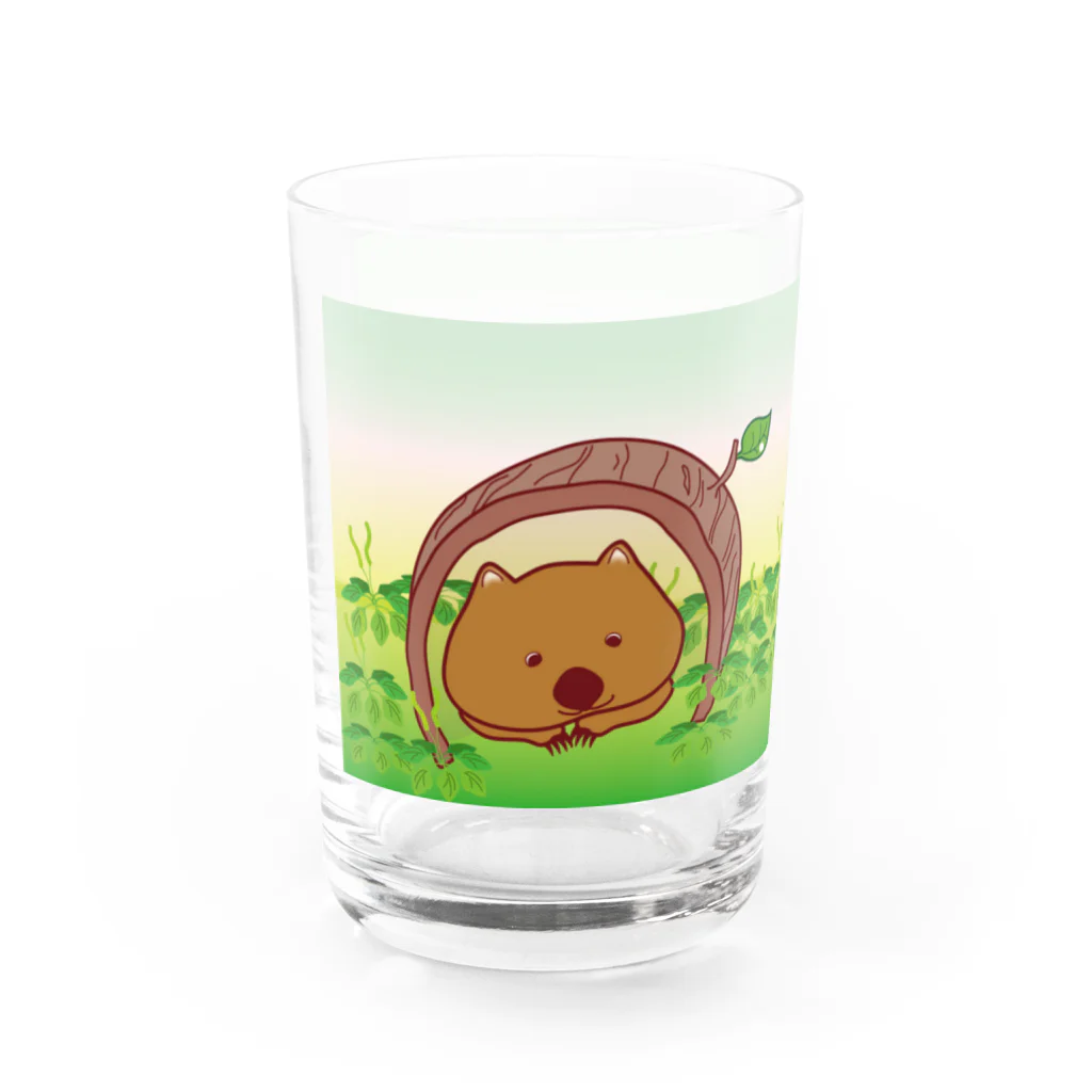 wombat_yuのお昼寝ウォンバットTumori ちゃん Water Glass :left