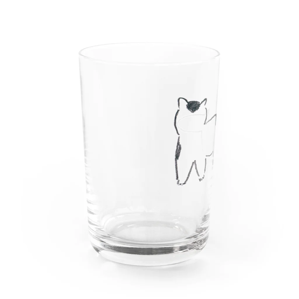 yosicoのブチネコ Water Glass :left