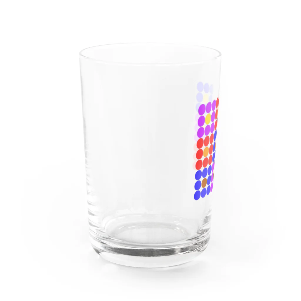 からあげ市場の花柄ドット Water Glass :left