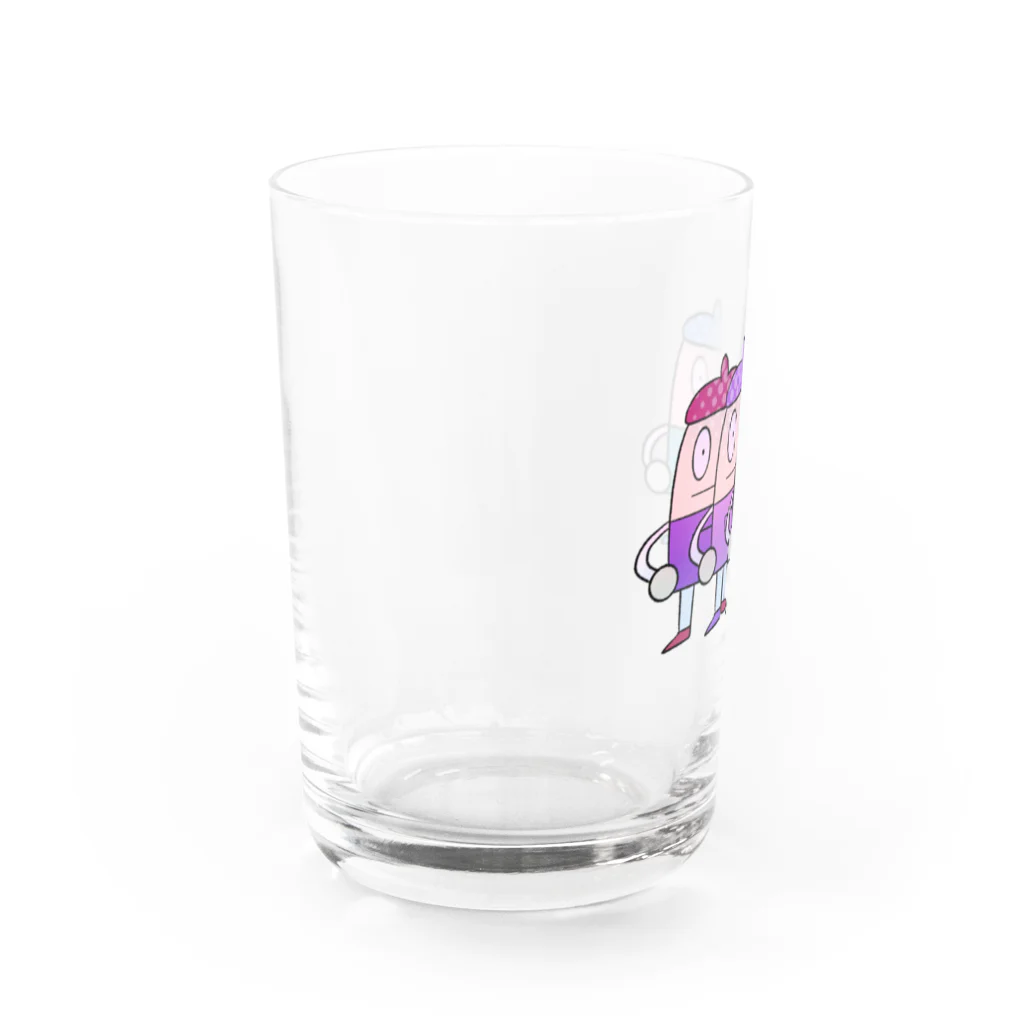 卵白まぜるのかくのくん Water Glass :left