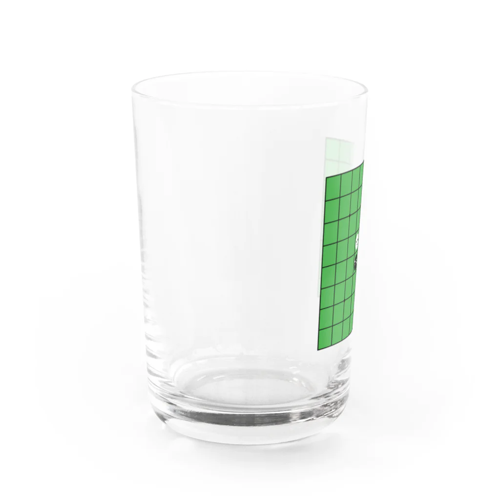 soundの三角眉毛&つぶらな瞳 (オセロ 大) Water Glass :left