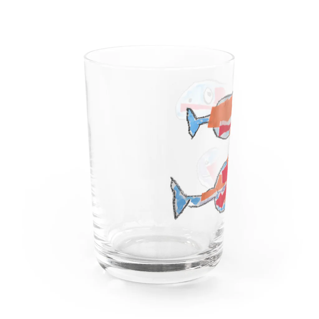 ぴいこᔦꙬᔨの5歳のさかな Water Glass :left