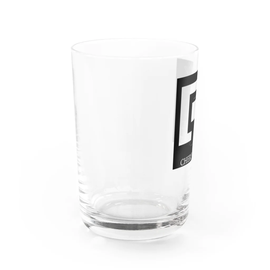 CherisCraft(ちぇりすくらふと）のCherisCraftロゴ Water Glass :left