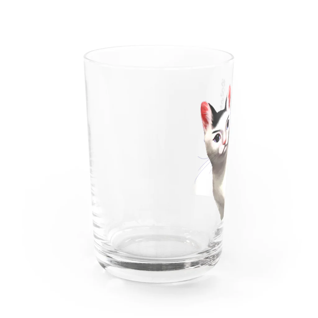 Anriの頼りになるお兄ちゃんネコ Water Glass :left