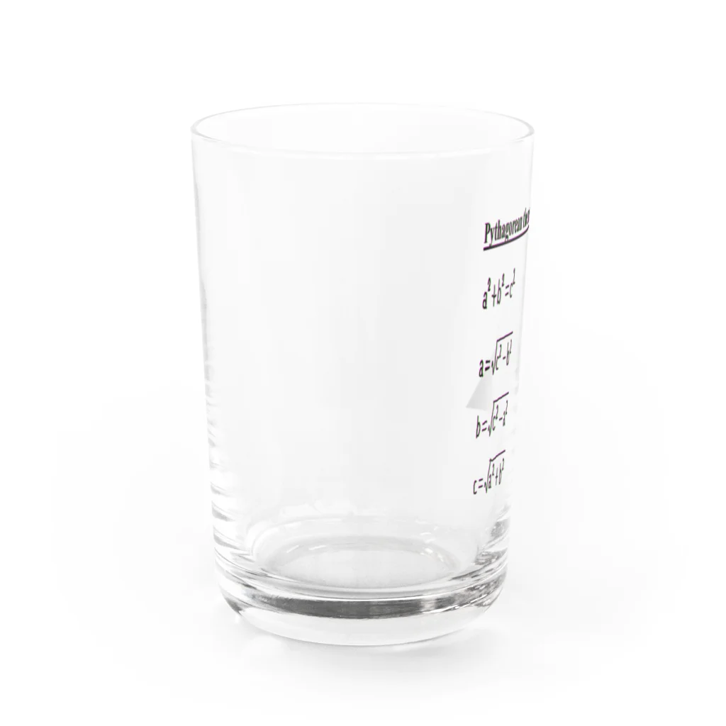 Danke Shoot Coffeeのスリスリ君が教えるピタゴラスの定理 Water Glass :left