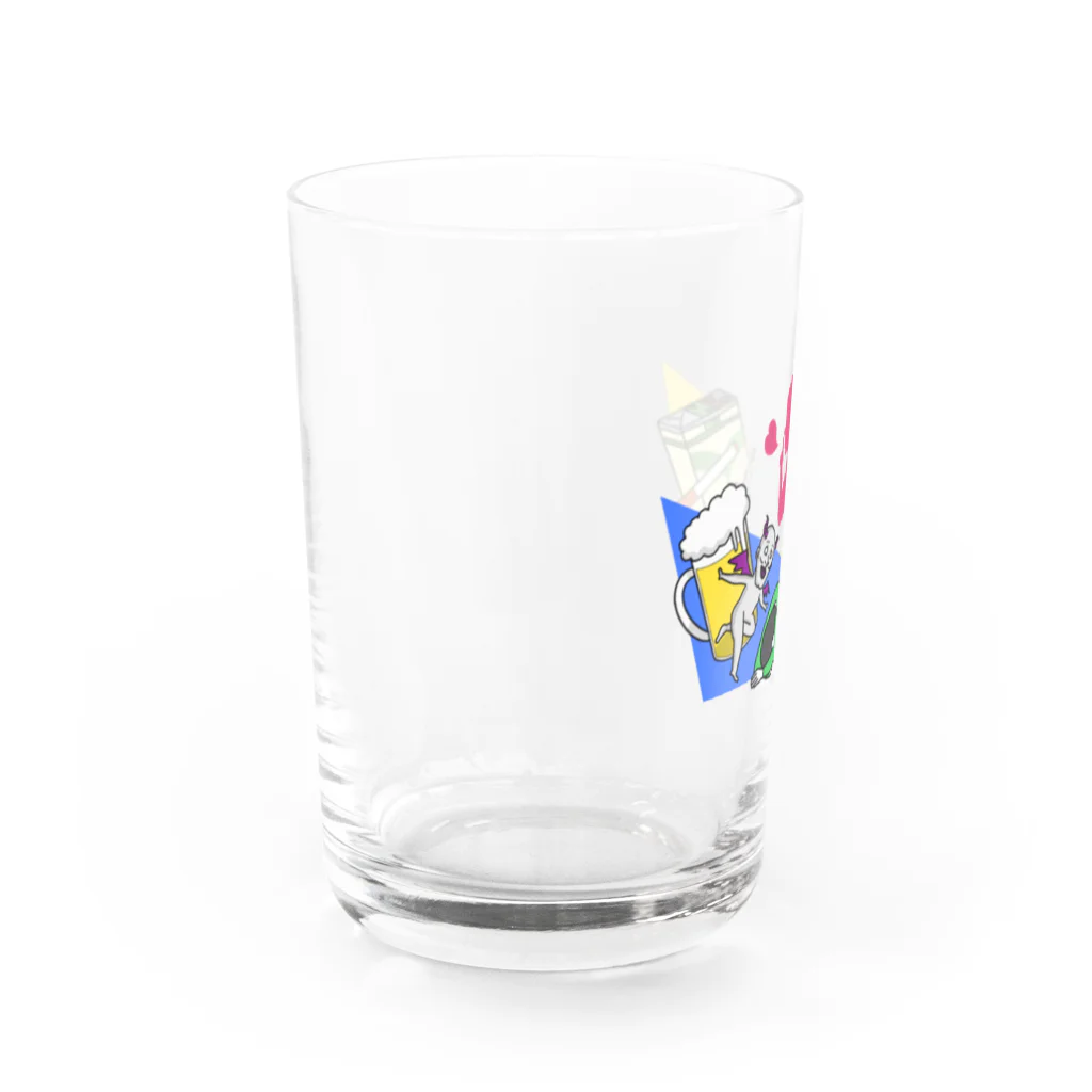 みかじりの欲にまみれて良くも悪くも Water Glass :left