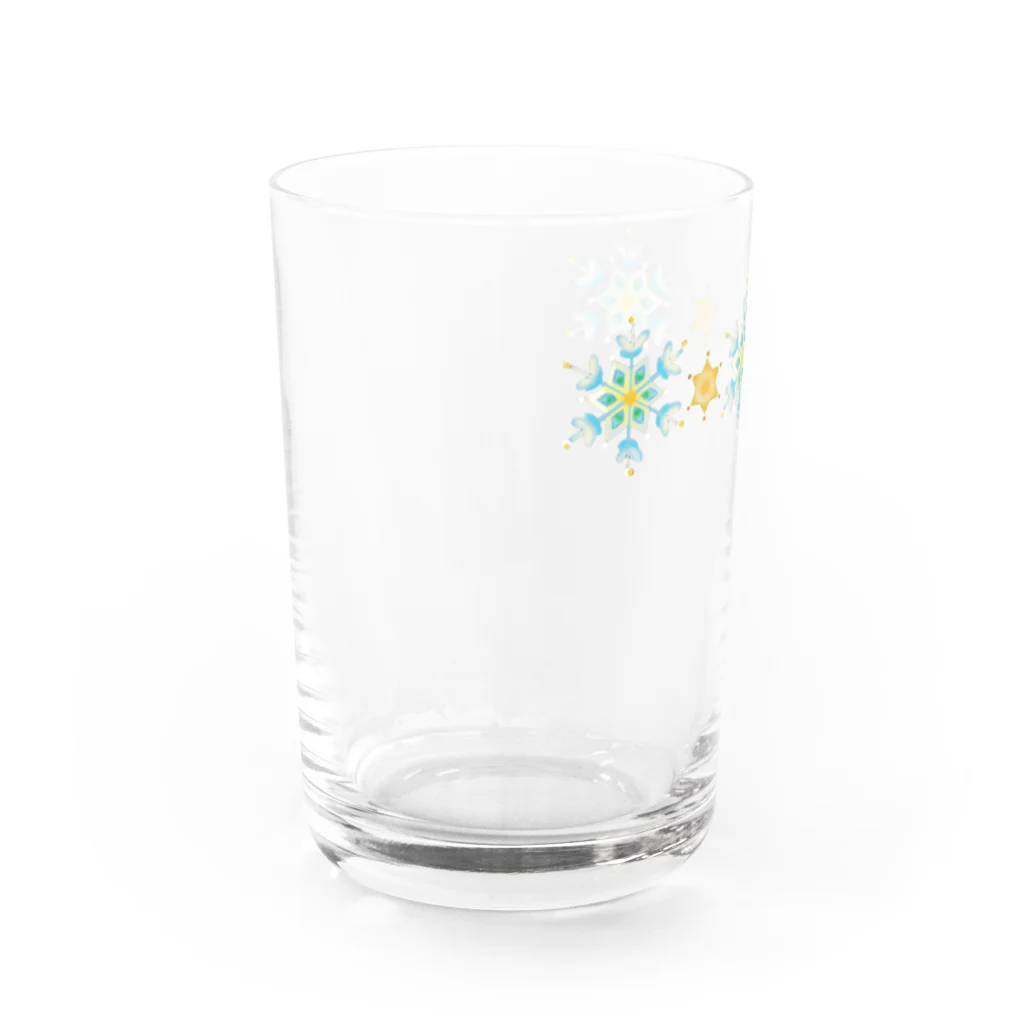 よもぎのショップの結晶と星　2 Water Glass :left