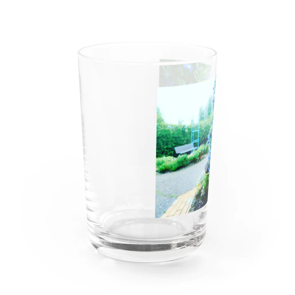 Tesoroの雨の蒼 Water Glass :left