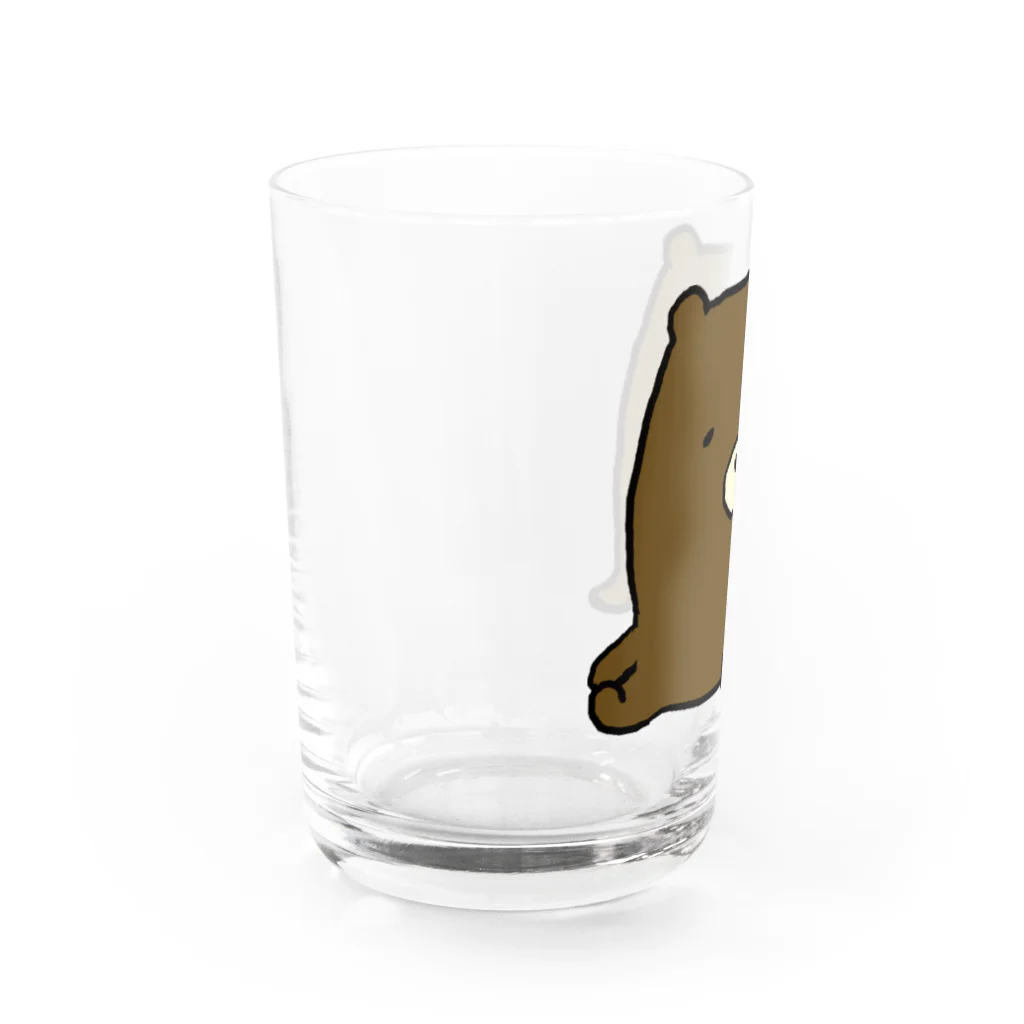 ウチウジンマンダラのとてぐまくん座る Water Glass :left