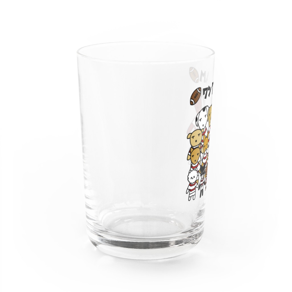 麦畑のワンTEAM Water Glass :left