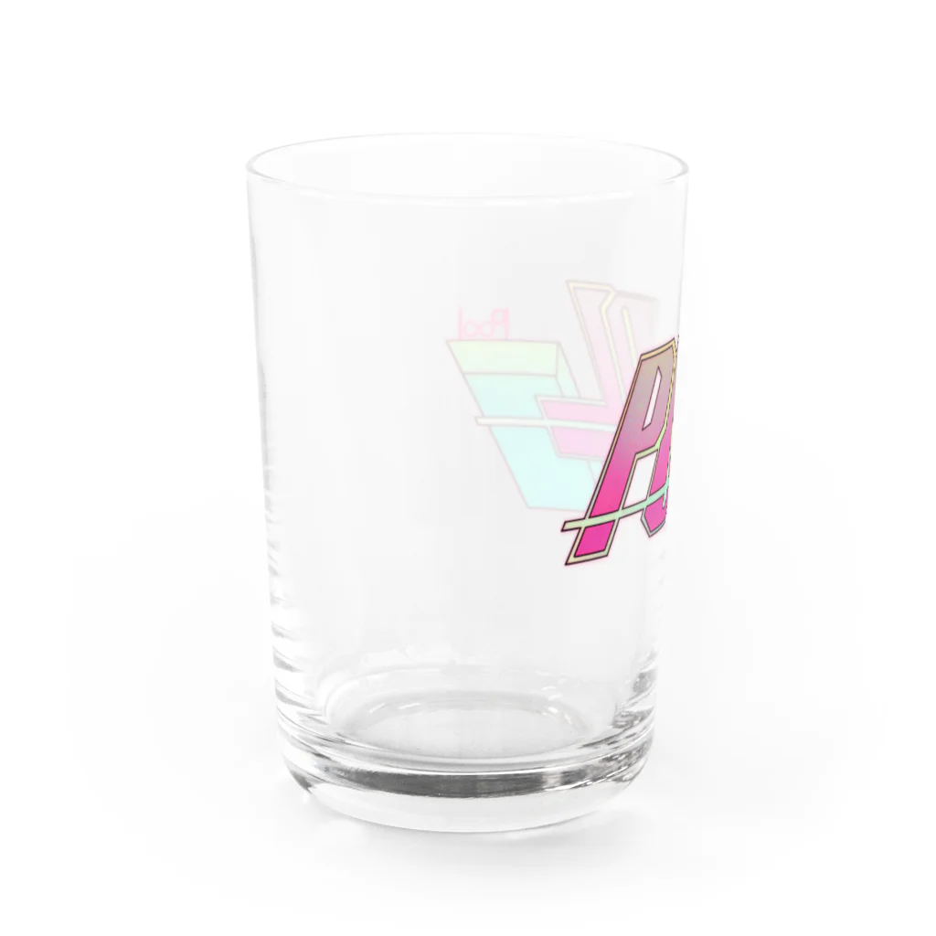 くじらの#p001_POOLショップロゴ Water Glass :left