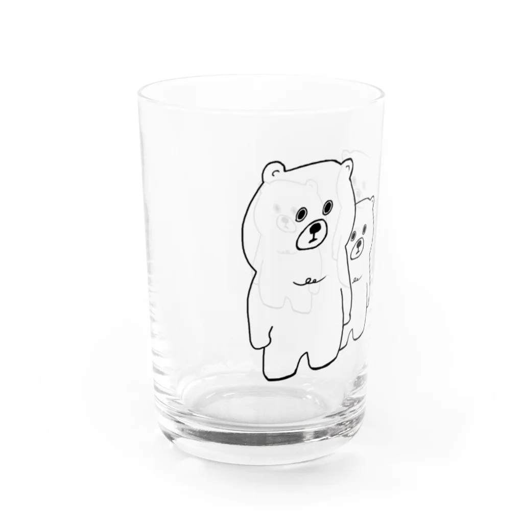 SELECTSHOP MTIのむっくま、4ひき。 Water Glass :left