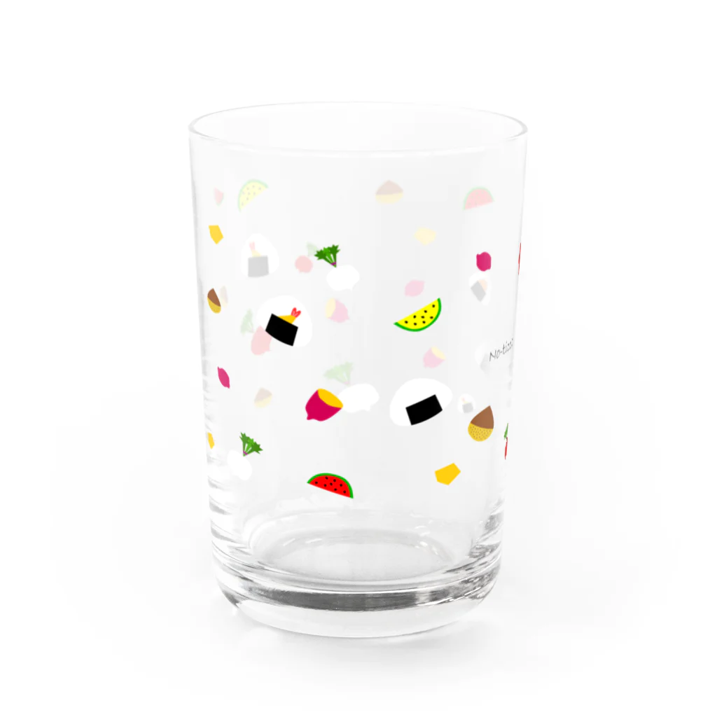 のちかNo-ticca公式オリジナルグッズのいっぱい食べる Water Glass :left