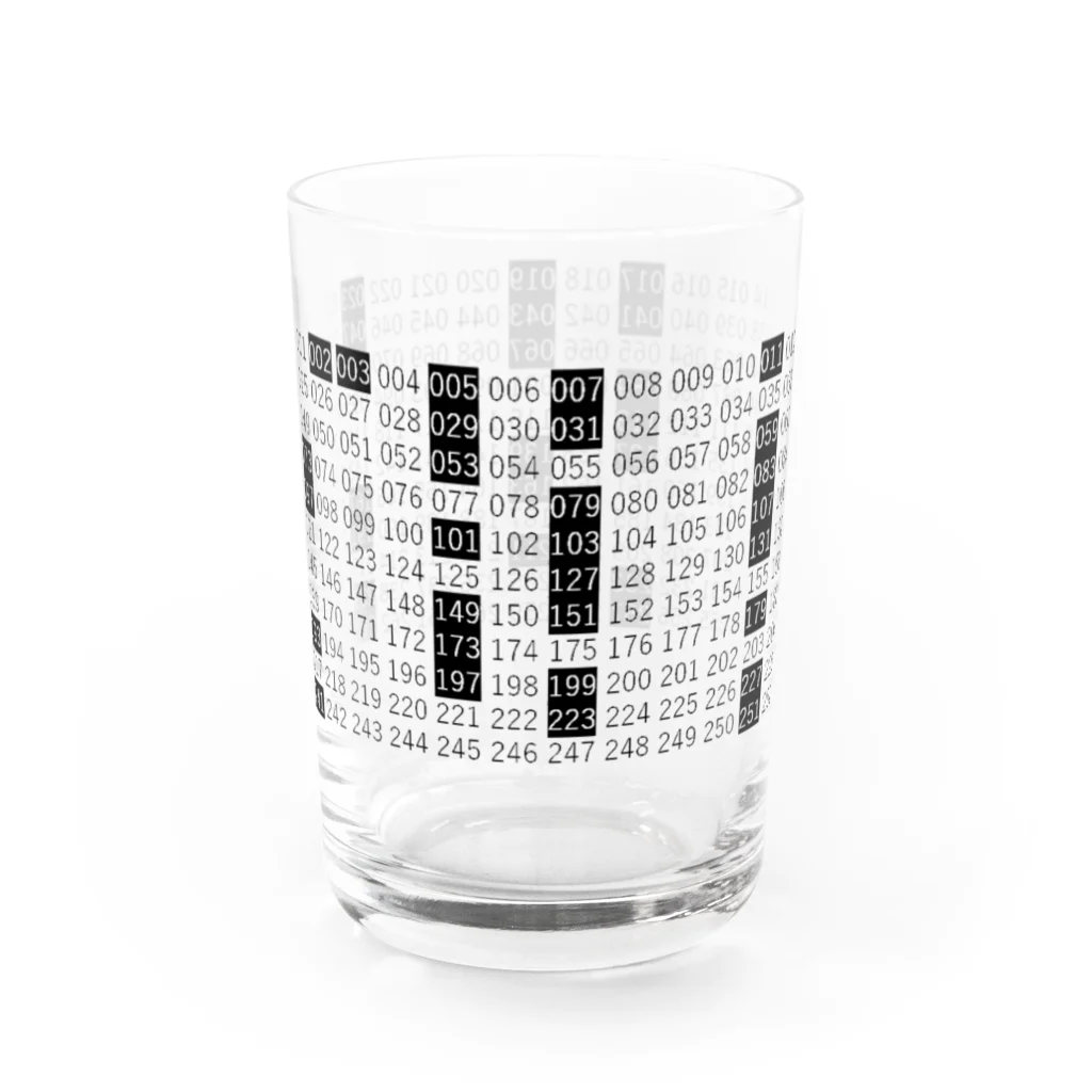 ζWalker/Shiunのプリヒタの素数円 Water Glass :left