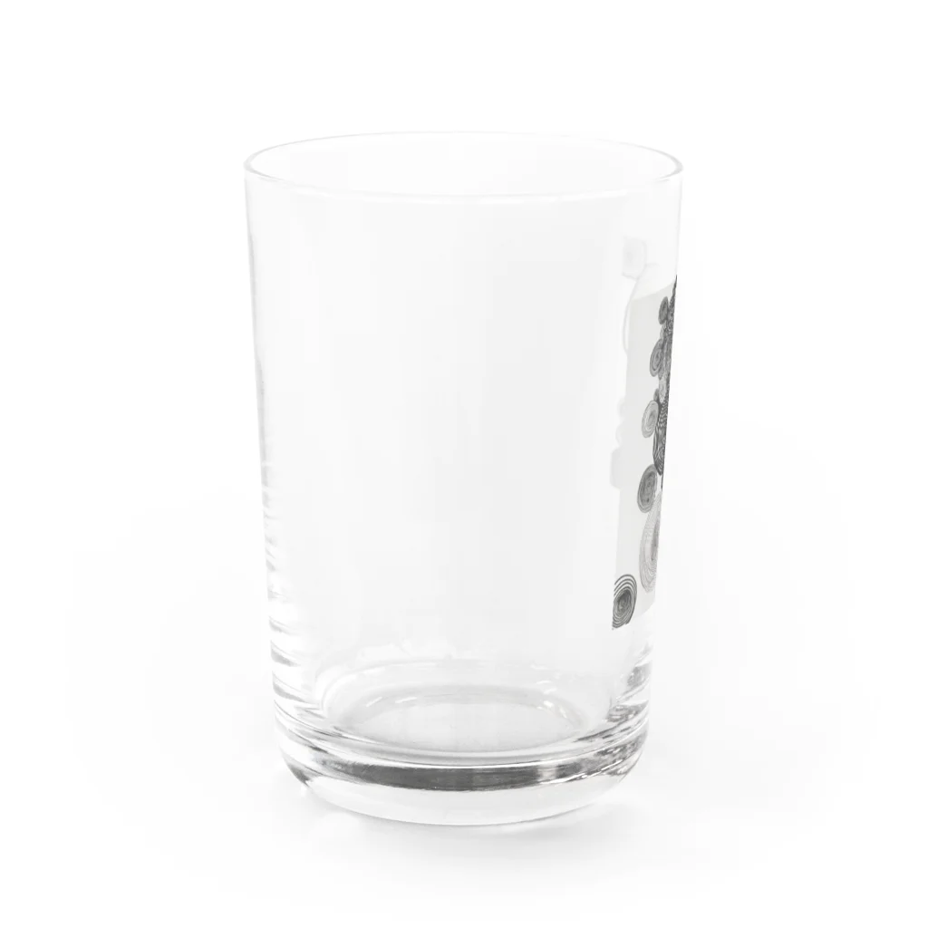 未野のグッズ屋さんのうずまきの大群 Water Glass :left