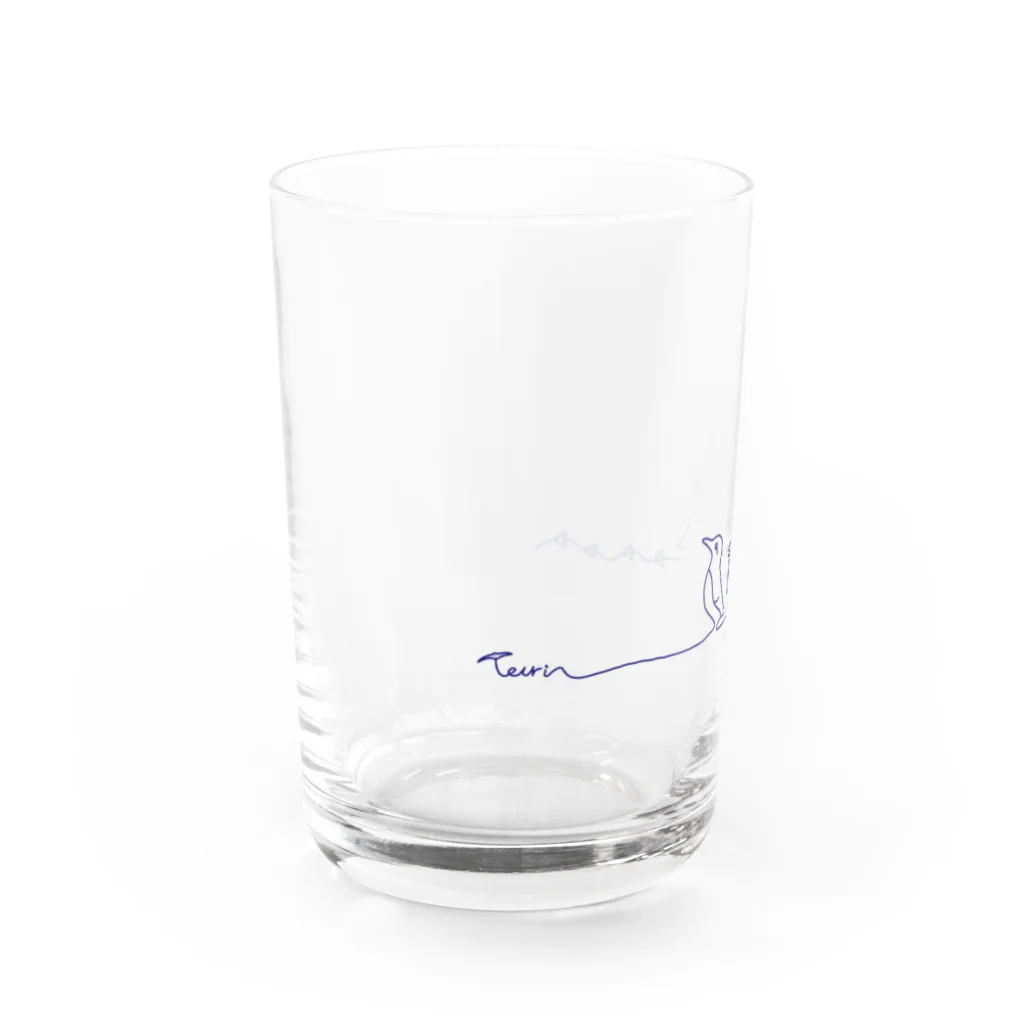 うみちどりのしまのうみどり Water Glass :left