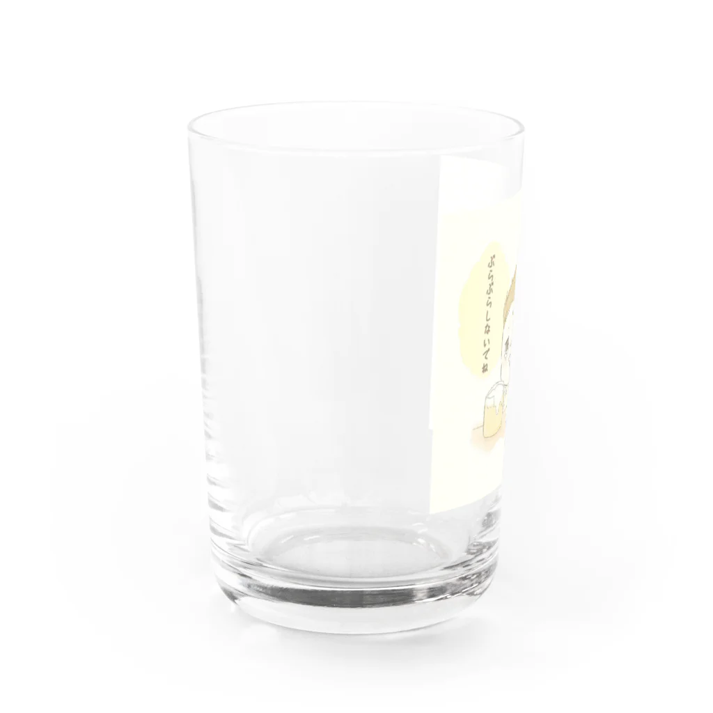 あじょ.のぶらぶらしないでね Water Glass :left