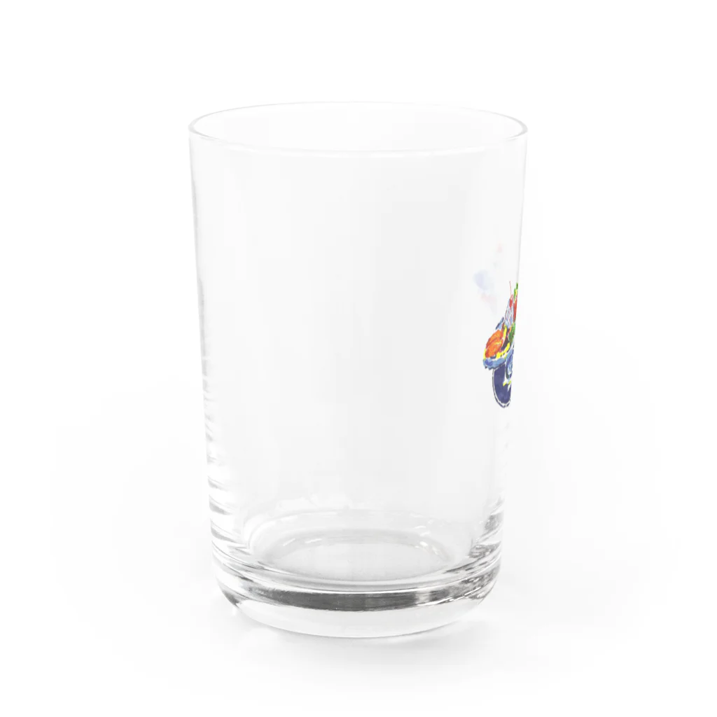 喫茶 ~架空~のあらあら プリン・ア・ラ・モード Water Glass :left