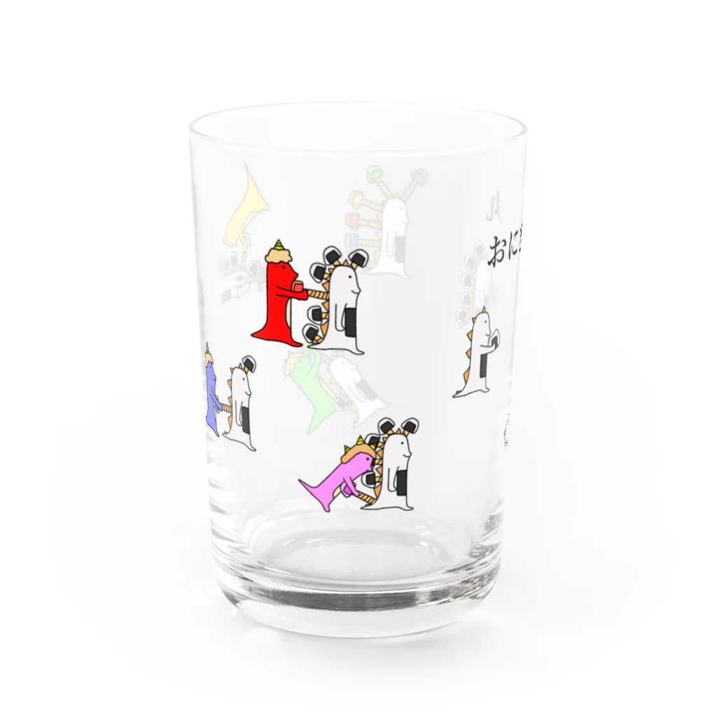 おぬしわんの店のおにぎり丸のグラス Water Glass :left