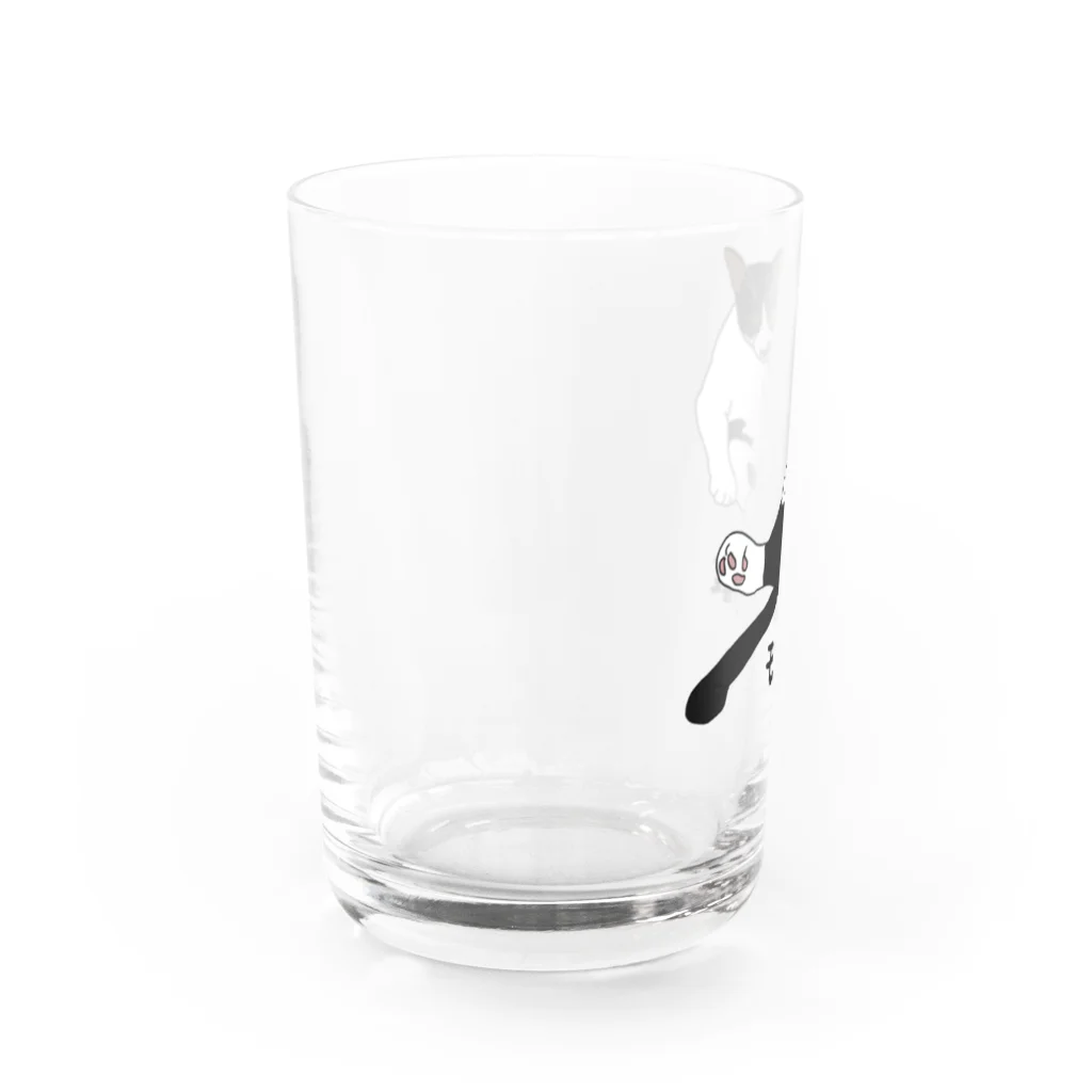 たんたん保護猫グッズのモコ蔵くん Water Glass :left